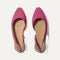 The Almond Slingback in Hibiscus shown from the top. 