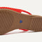 Close up of the outsole of The Almond Slingback in Poppy Mesh.