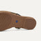 Close up of the outsole of The Almond Slingback in Butterscotch Stripe.