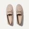The Boat Shoe in Shimmery Sand shown from the top. 