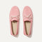 The Boat Shoe in Sunbaked Pink shown from the top. 