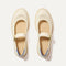 The Espadrille Mary Jane in Jasmine shown from the top.