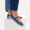 hover | Model wearing The Espadrille Mary Jane in Blue Breeze.