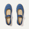 The Espadrille Mary Jane in Blue Breeze shown from the top.