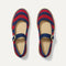The Espadrille Mary Jane in Cherry Tide shown from the top.