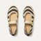 The Espadrille Mary Jane in Compass Stripe shown from the top.