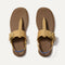 The T-Strap Sandal in Golden Sun shown from the top.