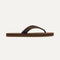 The Men's Flip Flop in Driftwood Brown shown from the side.