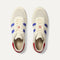 The Men's Court Sneaker in Turbo Blue shown from the top. 