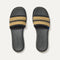 The Slide Sandal in Gilded Crochet shown from the top.