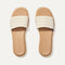 The Slide Sandal in Sandy Crochet shown from the top.