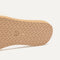 Close up of the outsole of The Slide Sandal in Sandy Crochet.