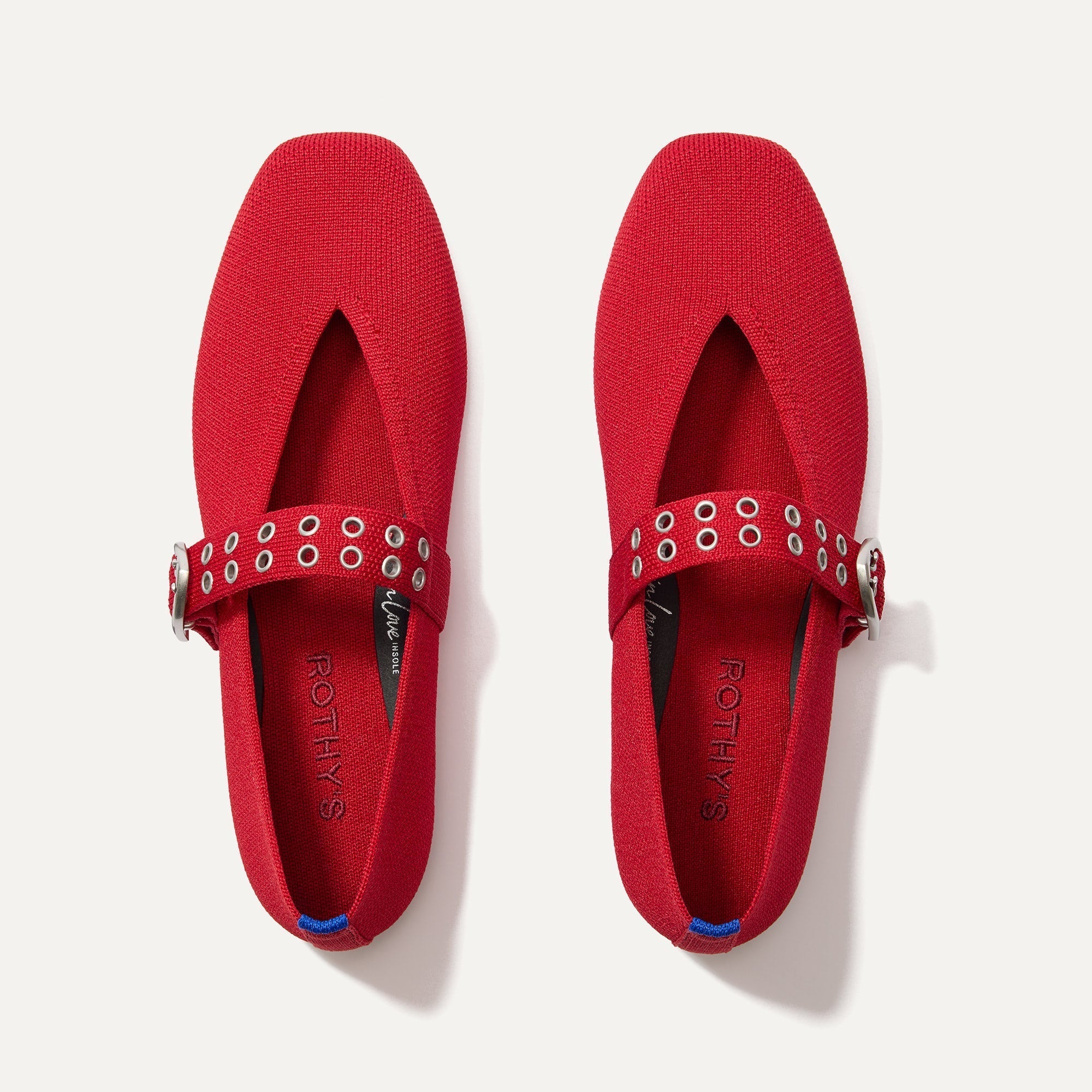 The Max Buckle Mary Jane in Cherry shown from the top.