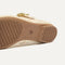 The sole of The Max Buckle Mary Jane in Off White Mesh.