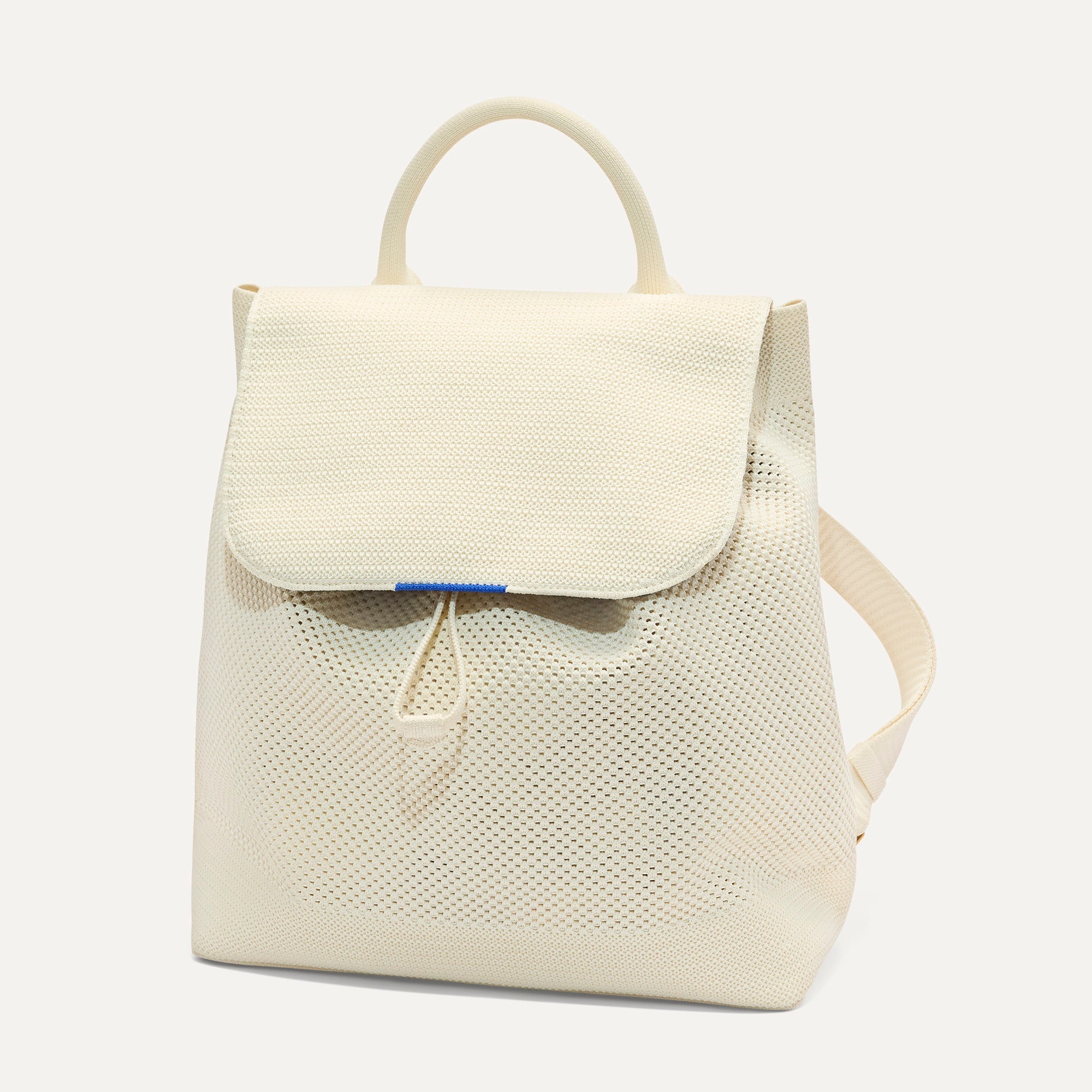 The Cinch Backpack in Coconut Crochet | Rothy's
