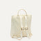 The Cinch Backpack in Coconut Crochet shown from the back.