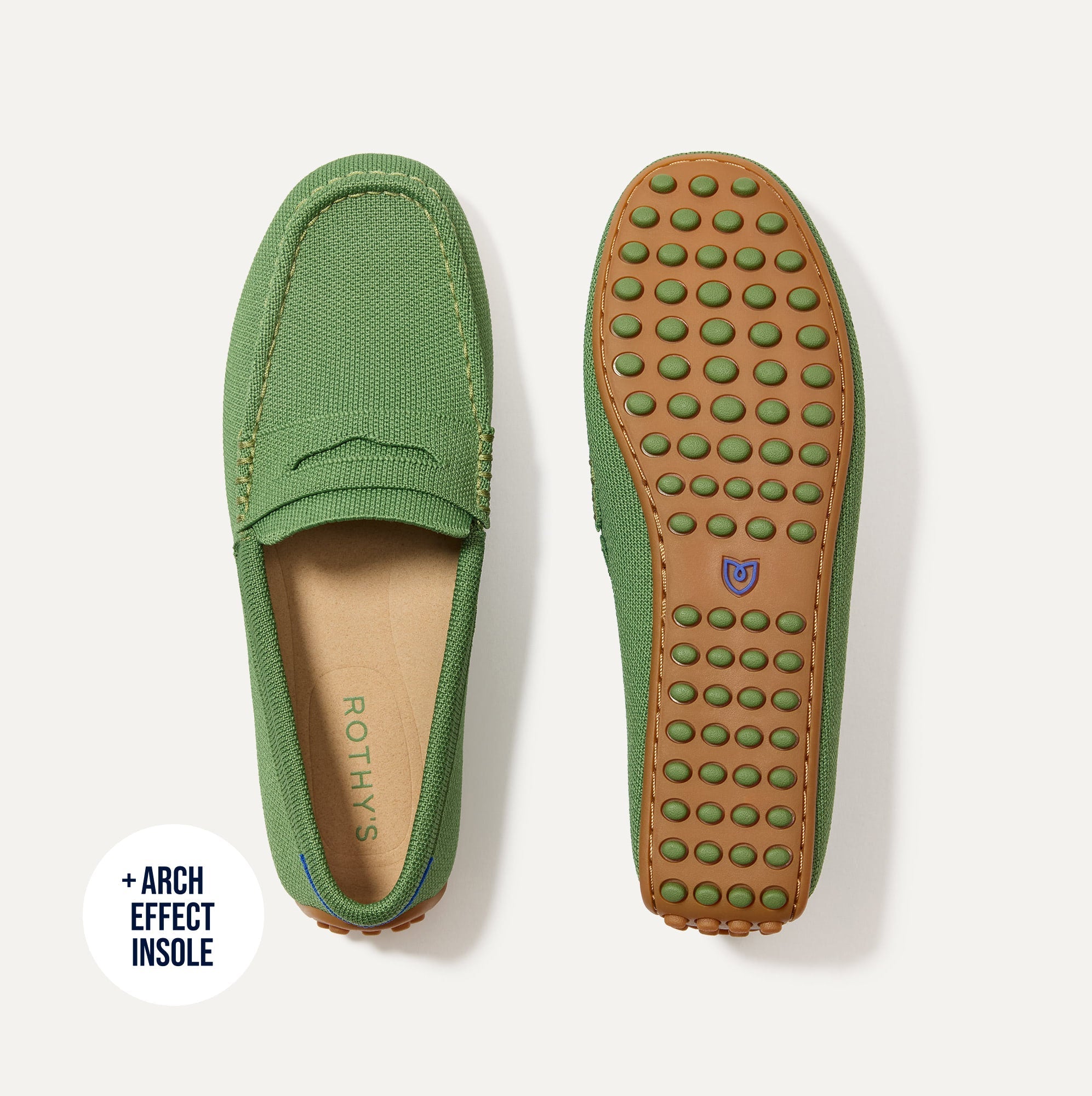 Rothy\'s‎ The Driver Loafer Men\'s Size 10 Green Knit Slip On Driving Shoes Amazon.com | Rothy main image 4