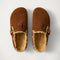 PDP | The Teddy Buckle Clog in ReVelvet Russet shown from the top. 