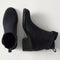 The Jodhpur Boot in ReVelvet Black shown from the top.