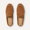 The Penny Loafer Mule in ReVelvet Caramel shown from the top.
