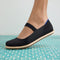 hover | Model wearing The Cruiser Mary Jane in Black.