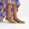 hover | Model wearing The Cruiser Mary Jane in ReVelvet™ Portobello.