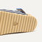 The sole of The Kids Double Strap Sandal in Sailor Stripes.