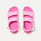 The Kids Double Strap Sandal in Tutu shown from the top.