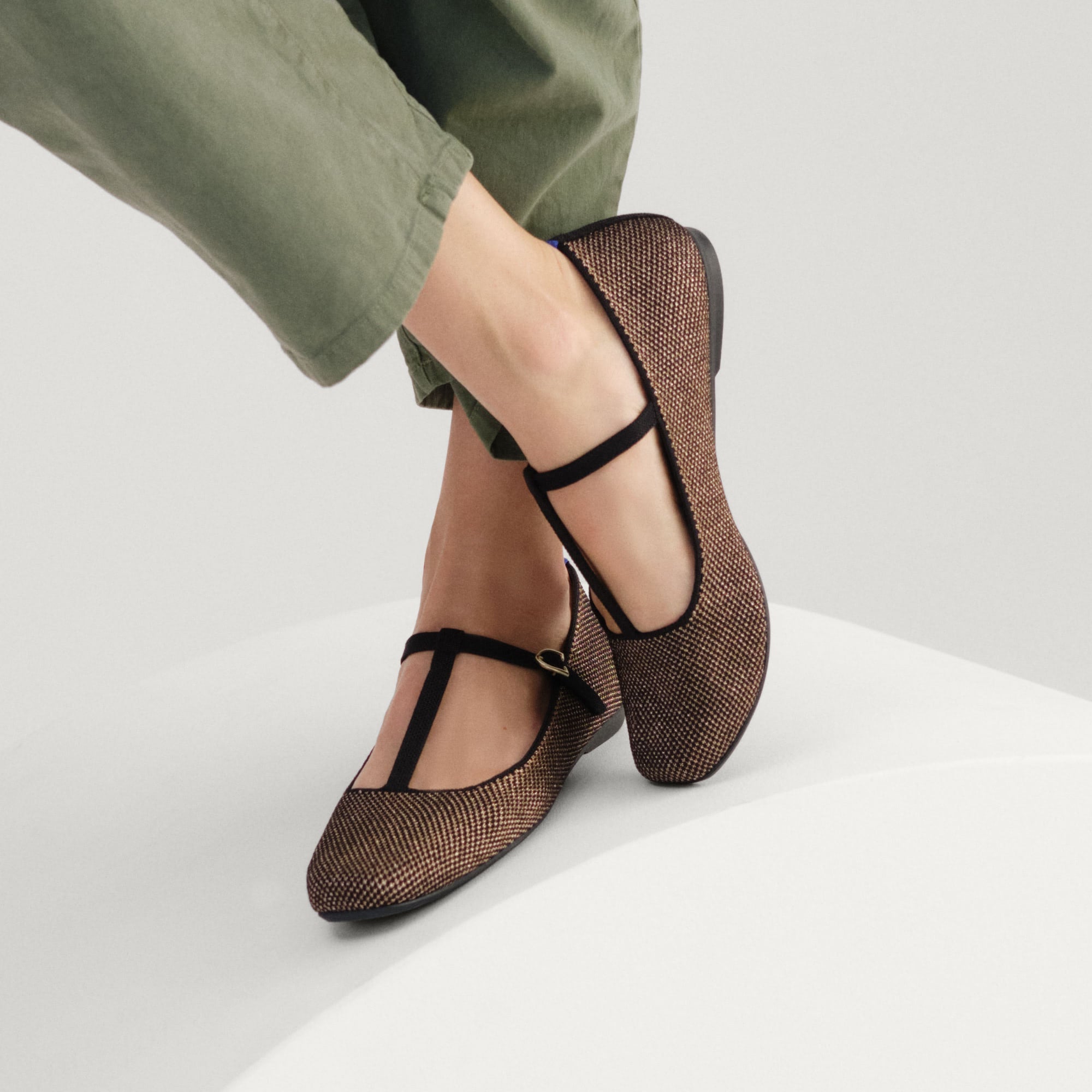 The T-Strap Mary Jane in Bronzite Women's Flats Rothy's