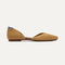 The D'Orsay Point in Camel Crochet shown from the side. 