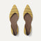 The D'Orsay Point in Daffodil Stripe shown from the top.