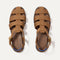 The Fisherman Sandal in Pecan shown from the top.