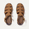 The Fisherman Sandal in Pecan shown from the top.