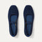The Max Square Mary Jane in ReVelvet Navy shown from the top.