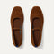 The Max Square Mary Jane in ReVelvet Russet shown from the top.