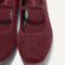 Top view of the square toe and rounded vamp of The Max Square Mary Jane in ReVelvet™ Syrah.