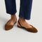 hover | Model wearing The Almond Slingback in Eyelet Russet.