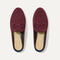 The Double Bit Loafer Mule in ReVelvet™ Syrah shown from the top. 