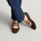 hover | Model wearing The Double Buckle Mary Jane in ReVelvet Bistro.