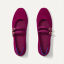 The Double Buckle Mary Jane - ReVelvet™ Mulberry