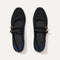 The Double Buckle Mary Jane in ReVelvet™ Black shown from the top.