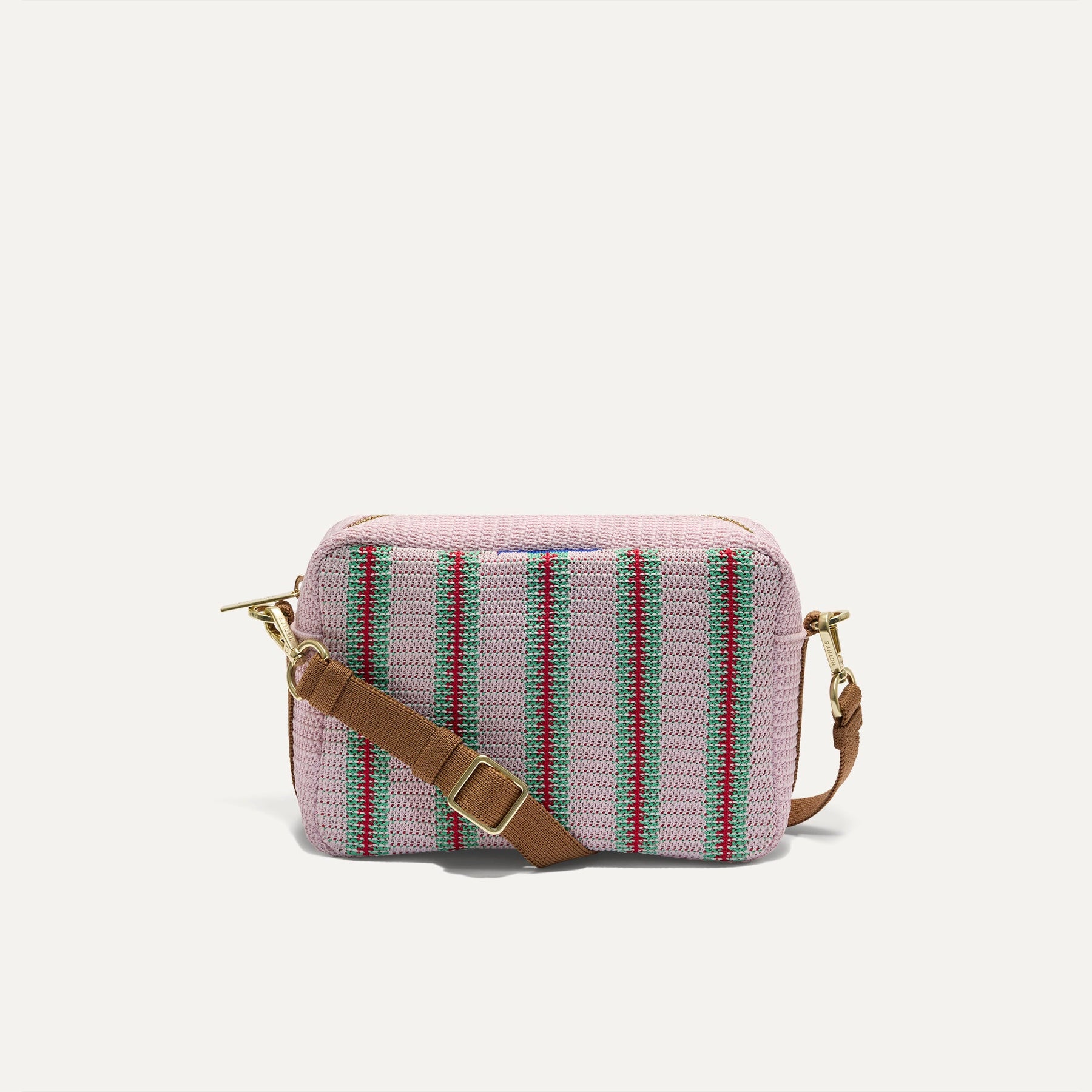 The Crossbody Camera Bag in Watermelon Market Stripe | Rothy's