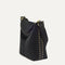 The Bucket Bag in ReVelvet™ Black shown in a diagonal view.