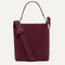 PDP | The Bucket Bag in ReVelvet™ Syrah shown from the front.