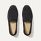 The Penny Loafer in Black shown from the top. 