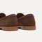 Close up of the heel of The Penny Loafer in Cinnamon Raffia-Knit. 