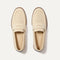 The Penny Loafer in Conch Raffia-Knit shown from the top. 