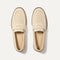 The Penny Loafer in Conch Raffia-Knit shown from the top. 