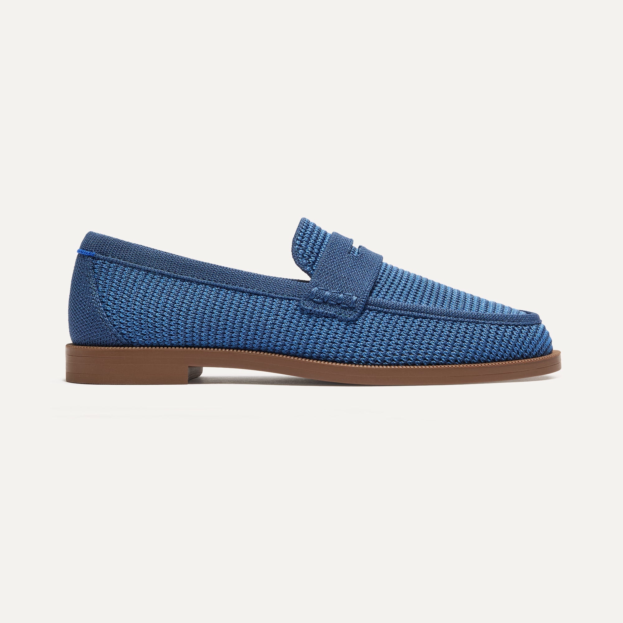 The Penny Loafer in Blue Raffia-Knit for Women | Rothy display picture 1