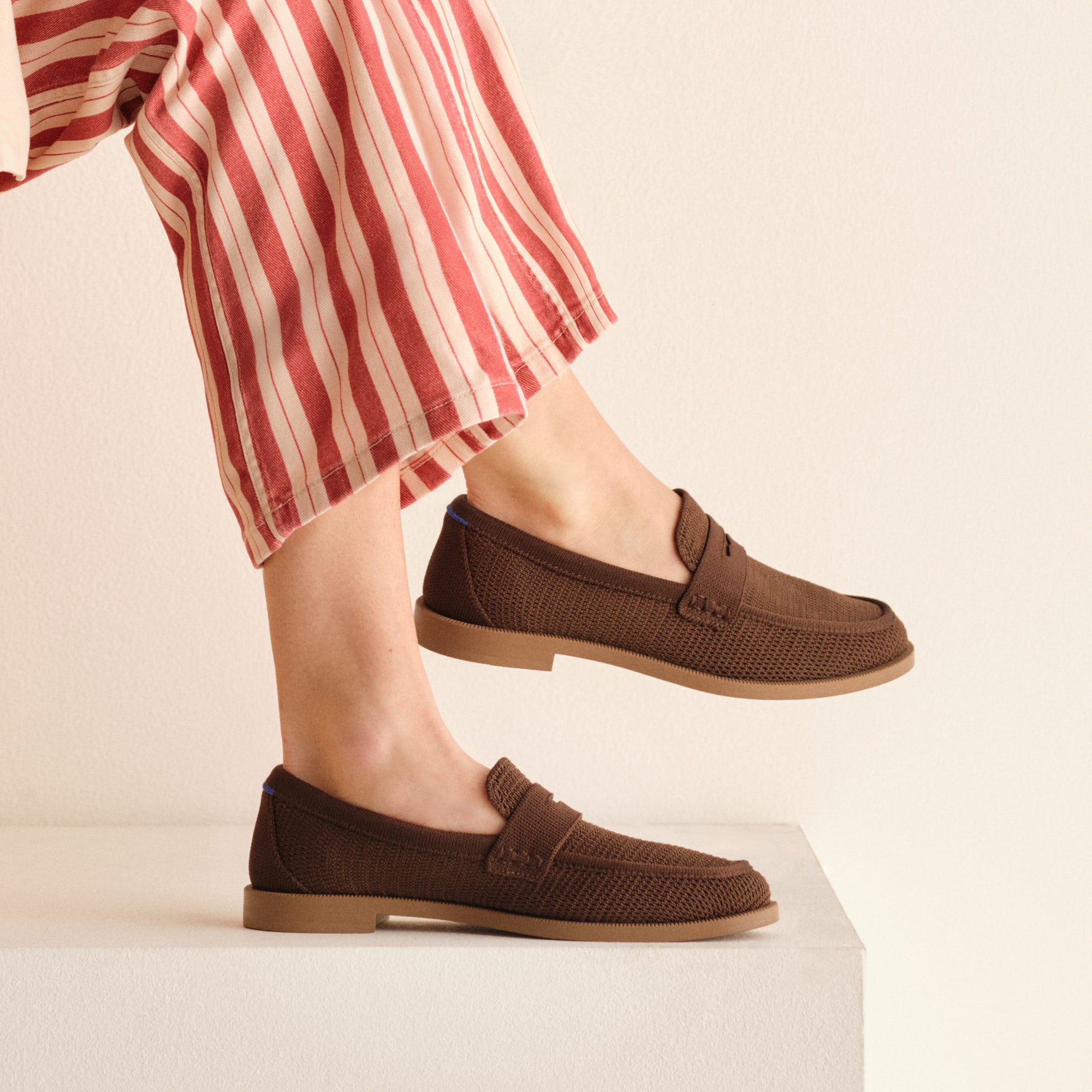 The Penny Loafer in Cinnamon Raffia-Knit for Women | Rothy